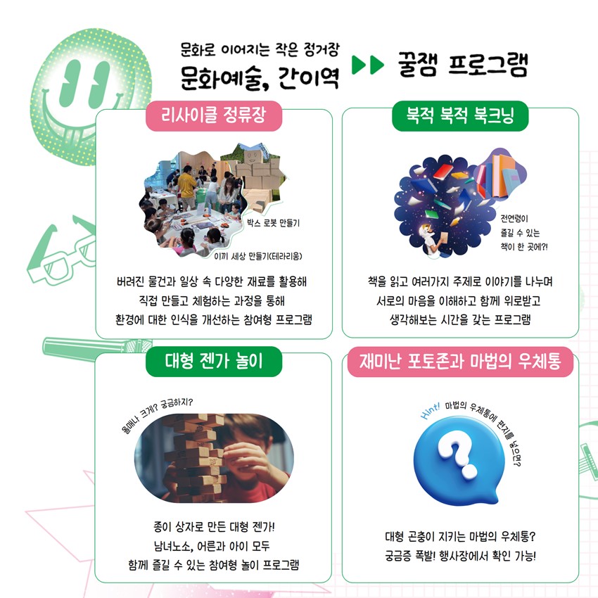 3.문화로 이어지는 작은 정거장 '문화예술, 간이역'
